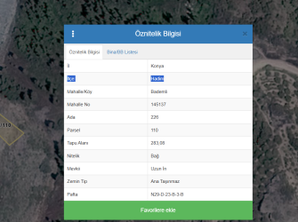 Konya Hadim Bademli de Muhteşem Konumlu Tarla